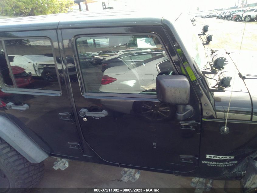 2014 JEEP WRANGLER UNLIMITED SPORT - 1C4BJWDGXEL194476