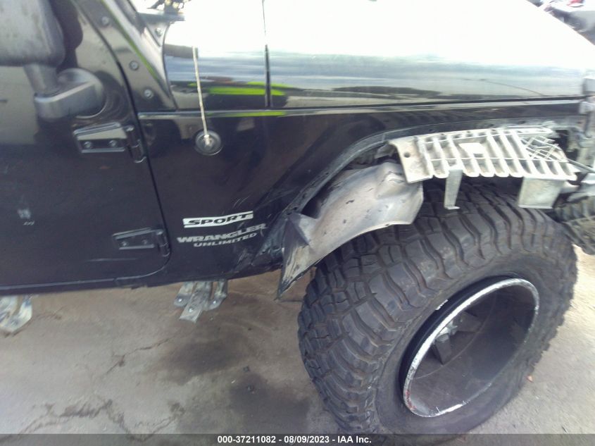 2014 JEEP WRANGLER UNLIMITED SPORT - 1C4BJWDGXEL194476