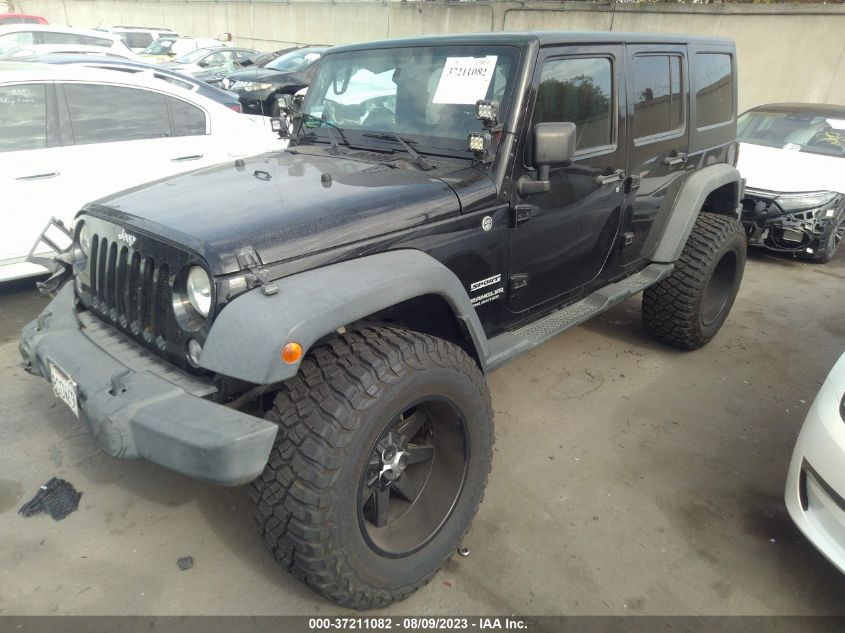 2014 JEEP WRANGLER UNLIMITED SPORT - 1C4BJWDGXEL194476