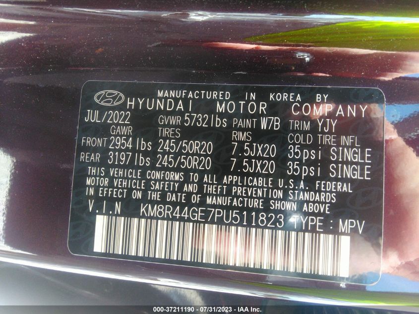 2023 HYUNDAI PALISADE SEL - KM8R44GE7PU511823
