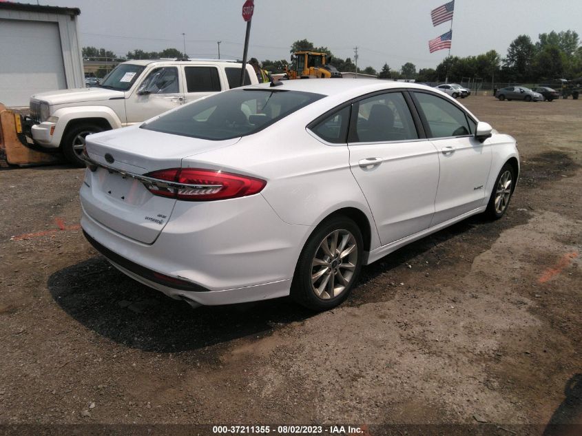 2017 FORD FUSION HYBRID SE - 3FA6P0LU1HR386711