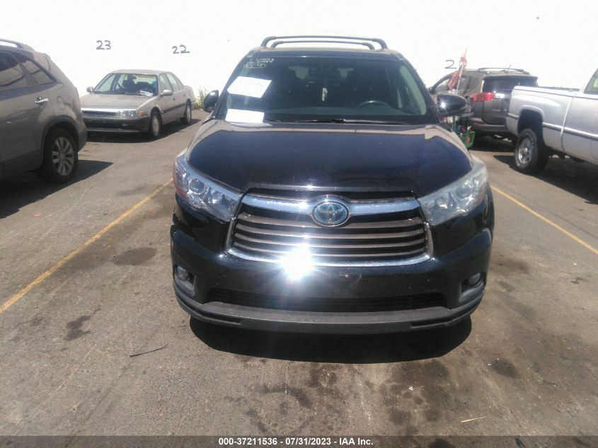 2015 TOYOTA HIGHLANDER HYBRID LIMITED 5TDDCRFHXFS010129