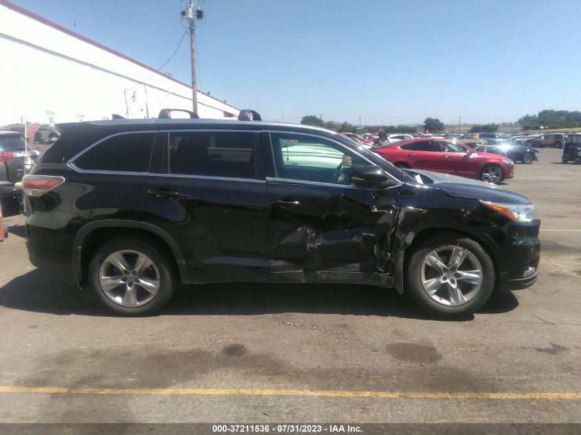 2015 TOYOTA HIGHLANDER HYBRID LIMITED 5TDDCRFHXFS010129