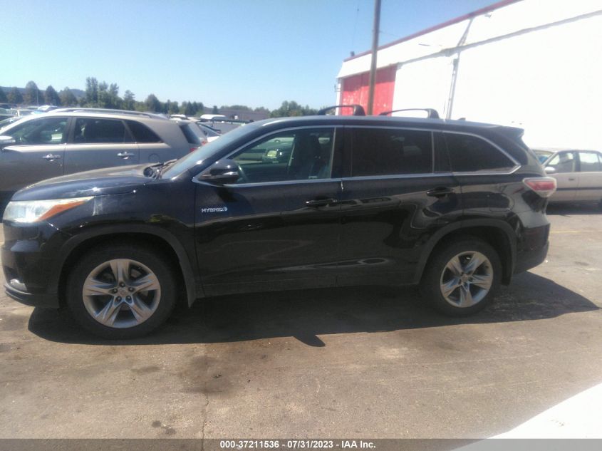 2015 TOYOTA HIGHLANDER HYBRID LIMITED 5TDDCRFHXFS010129
