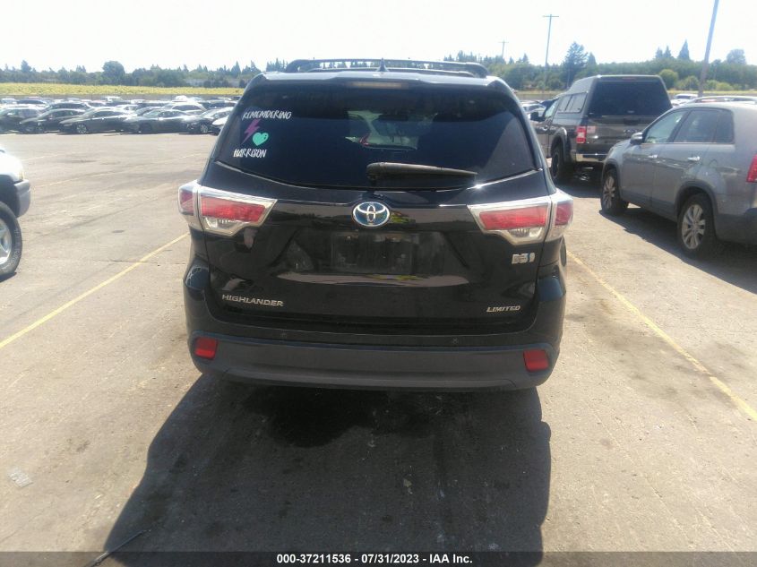 2015 TOYOTA HIGHLANDER HYBRID LIMITED 5TDDCRFHXFS010129
