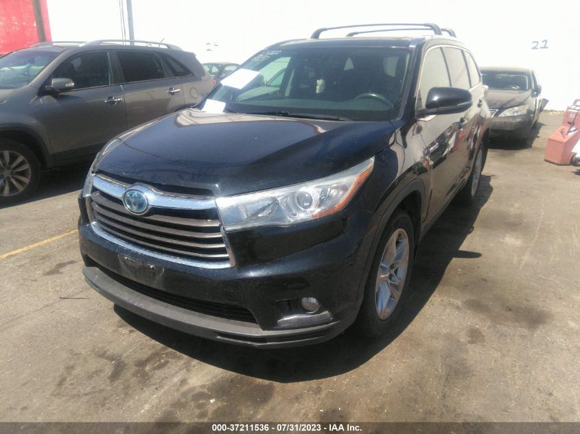 2015 TOYOTA HIGHLANDER HYBRID LIMITED 5TDDCRFHXFS010129