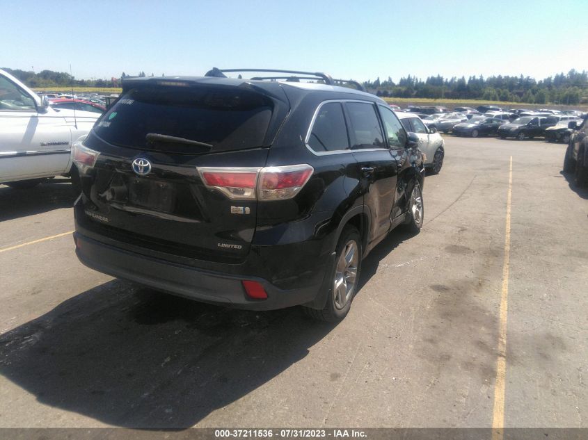 2015 TOYOTA HIGHLANDER HYBRID LIMITED 5TDDCRFHXFS010129