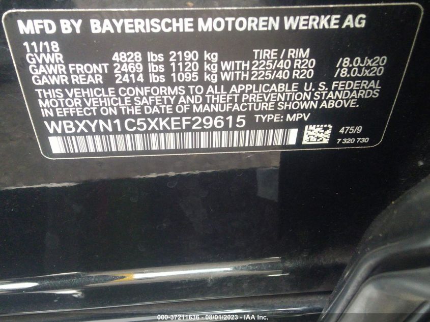 2019 BMW X2 M35I - WBXYN1C5XKEF29615