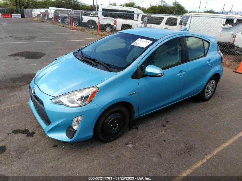 2016 TOYOTA PRIUS C ONE/TWO/THREE/FOUR - JTDKDTB35G1122914
