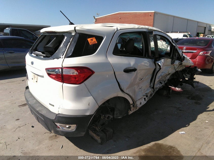 VIN MAJ3S2FE4KC295424 2019 FORD ECOSPORT S