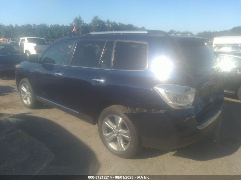 2013 TOYOTA HIGHLANDER LIMITED - 5TDDK3EH4DS197723