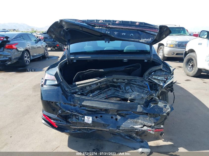 2022 HYUNDAI ELANTRA HYBRID LIMITED - KMHLN4AJ6NU028541