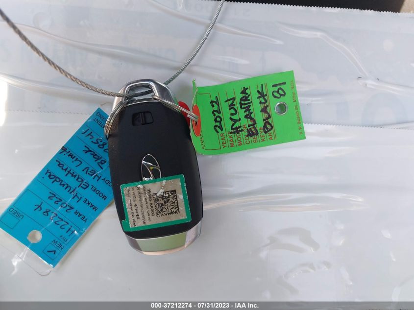 2022 HYUNDAI ELANTRA HYBRID LIMITED - KMHLN4AJ6NU028541