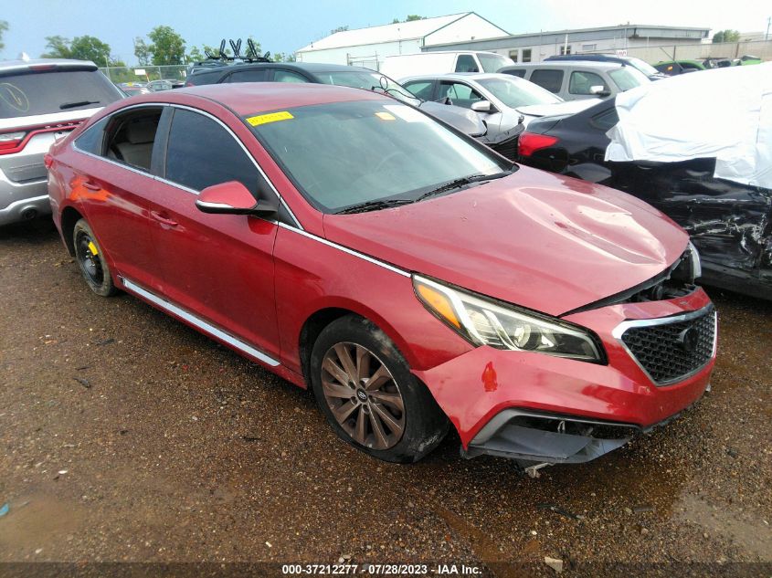 2015 HYUNDAI SONATA 2.4L SPORT - 5NPE34AF4FH075593