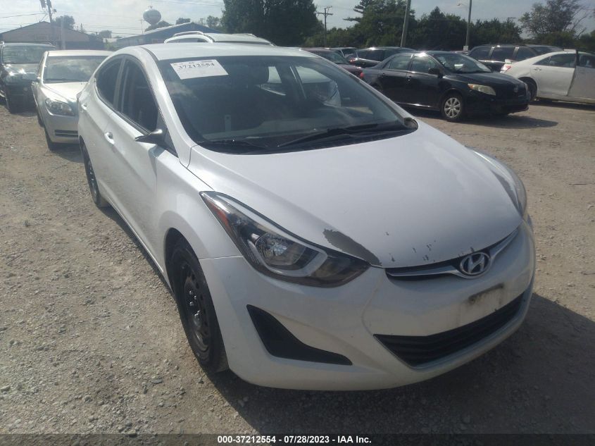 2016 HYUNDAI ELANTRA SE - 5NPDH4AE9GH787717