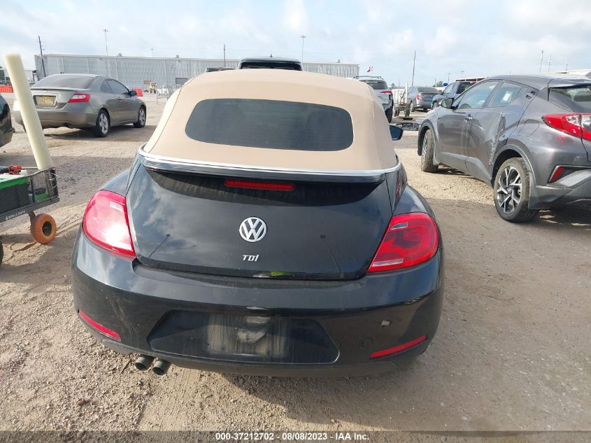 2015 VOLKSWAGEN BEETLE CONVERTIBLE 2.0L TDI W/SOUND/NAV 3VW5A7AT2FM819342