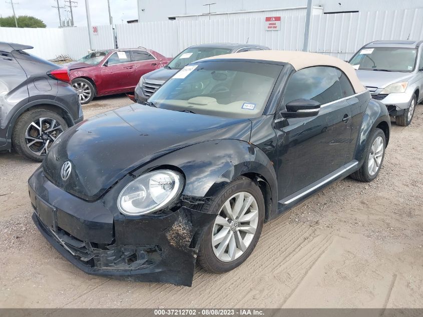2015 VOLKSWAGEN BEETLE CONVERTIBLE 2.0L TDI W/SOUND/NAV 3VW5A7AT2FM819342