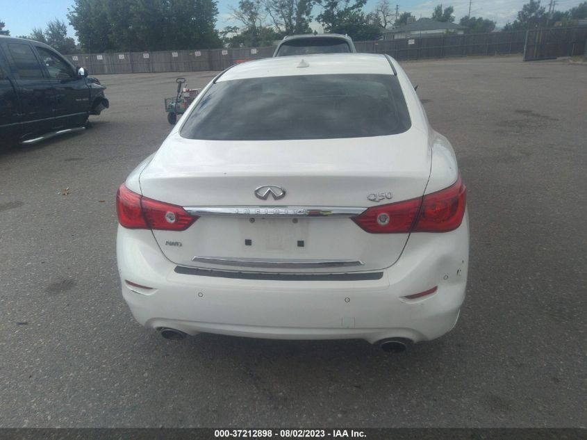 2014 INFINITI Q50 HYBRID PREMIUM/SPORT - JN1AV7AR4EM700702