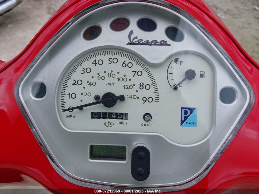 2007 VESPA LX 150 ZAPM448F475007390