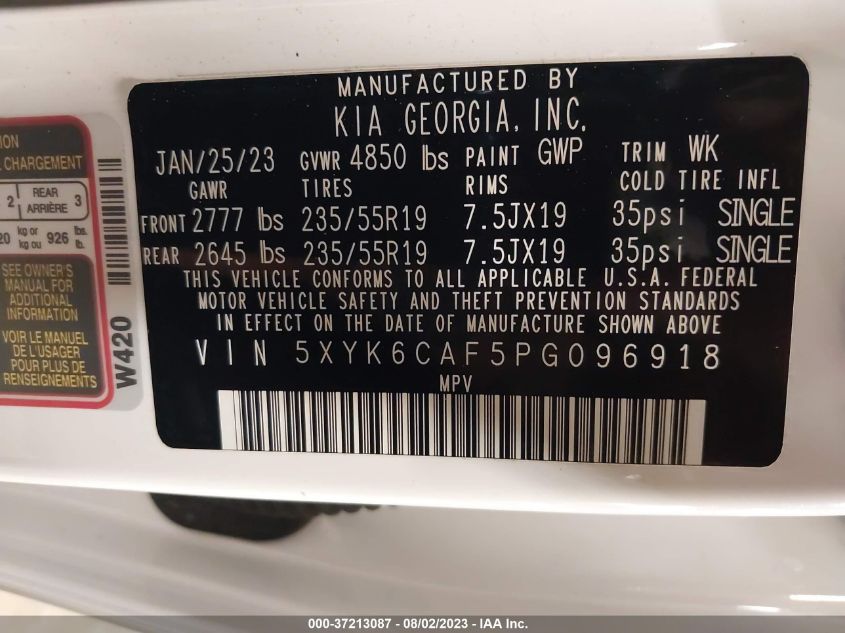 2023 KIA SPORTAGE X-LINE - 5XYK6CAF5PG096918