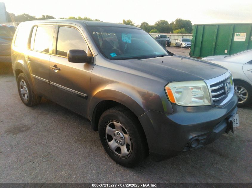 2013 HONDA PILOT LX - 5FNYF3H28DB013448