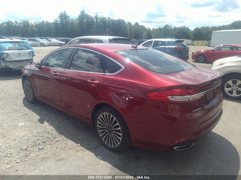 2017 FORD FUSION SE - 3FA6P0T95HR135914