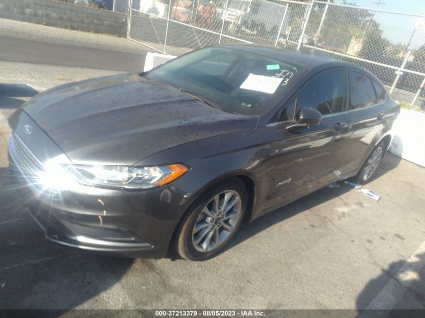 2017 FORD FUSION HYBRID SE - 3FA6P0LU2HR207270