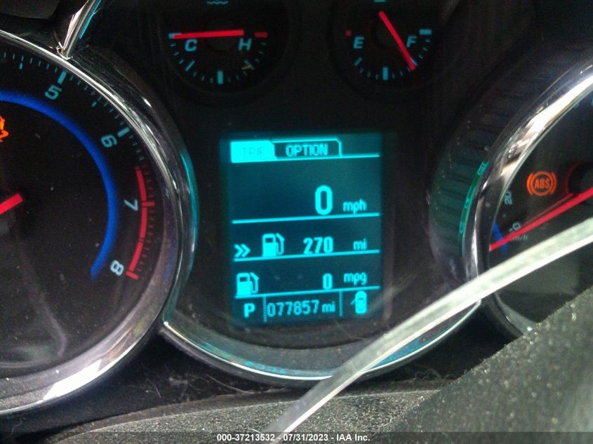 2015 CHEVROLET CRUZE LT - 1G1PE5SB5F7233179