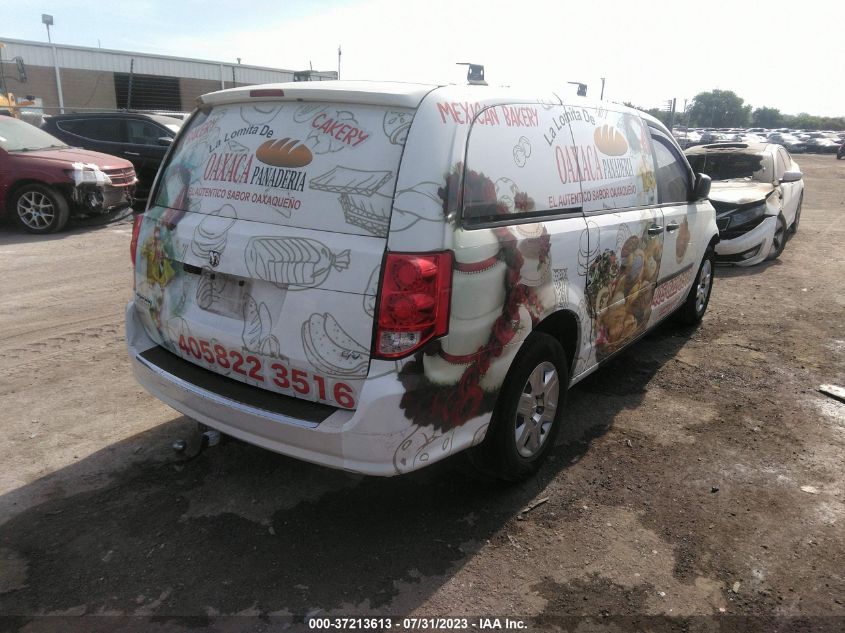 2013 RAM CARGO VAN TRADESMAN 2C4JRGAG2DR505077