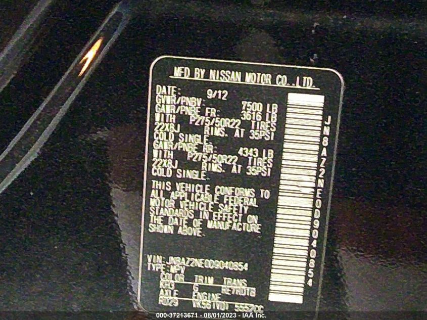 2013 INFINITI QX56 JN8AZ2NE0D9040854