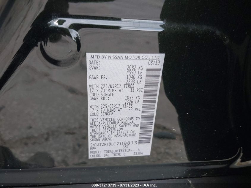 2020 NISSAN ROGUE S/SL/SV - 5N1AT2MT9LC709813