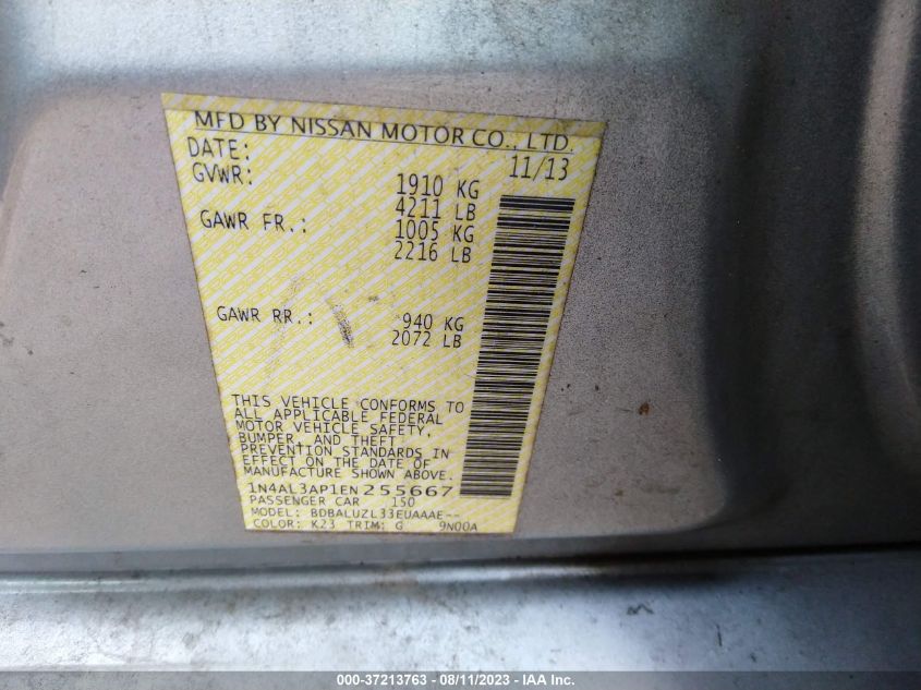 2014 NISSAN ALTIMA 2.5 SV - 1N4AL3AP1EN255667