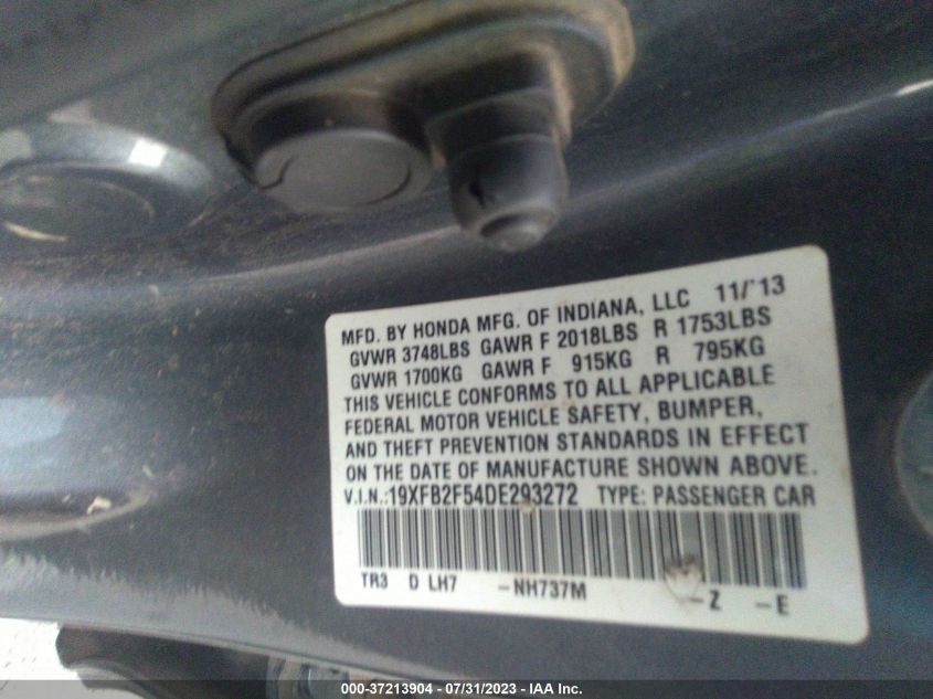 2013 HONDA CIVIC LX - 19XFB2F54DE293272