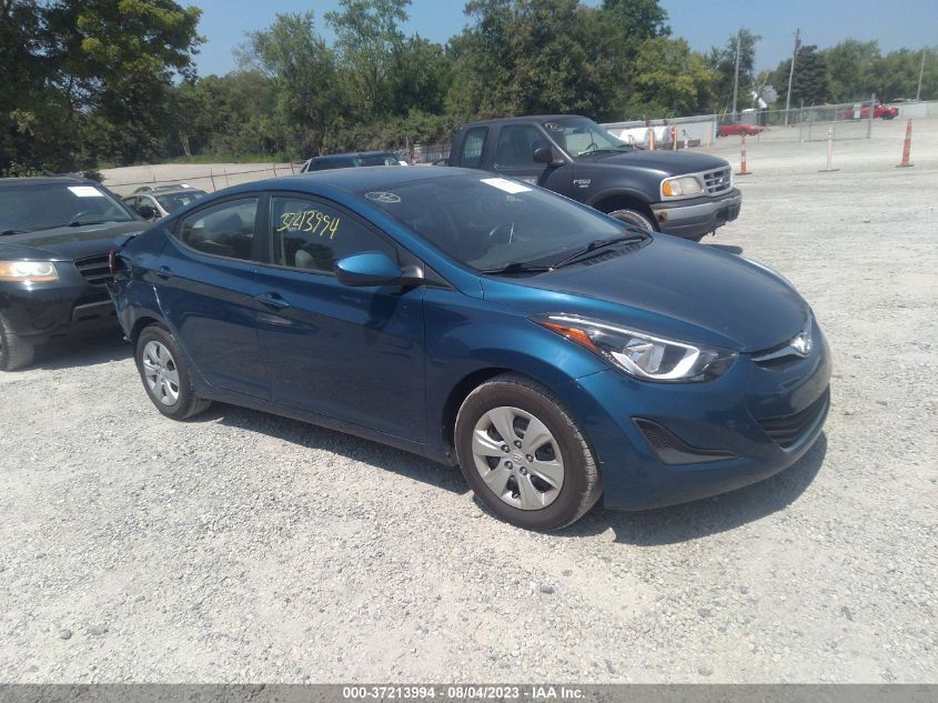 2016 HYUNDAI ELANTRA SE/SPORT/LIMITED - KMHDH4AE2GU618026