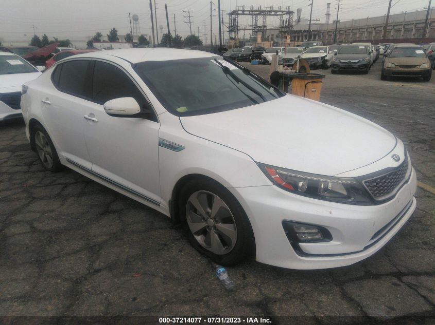 2016 KIA OPTIMA HYBRID EX - KNAGN4ADXG5099302