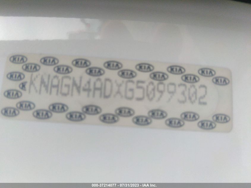 2016 KIA OPTIMA HYBRID EX - KNAGN4ADXG5099302