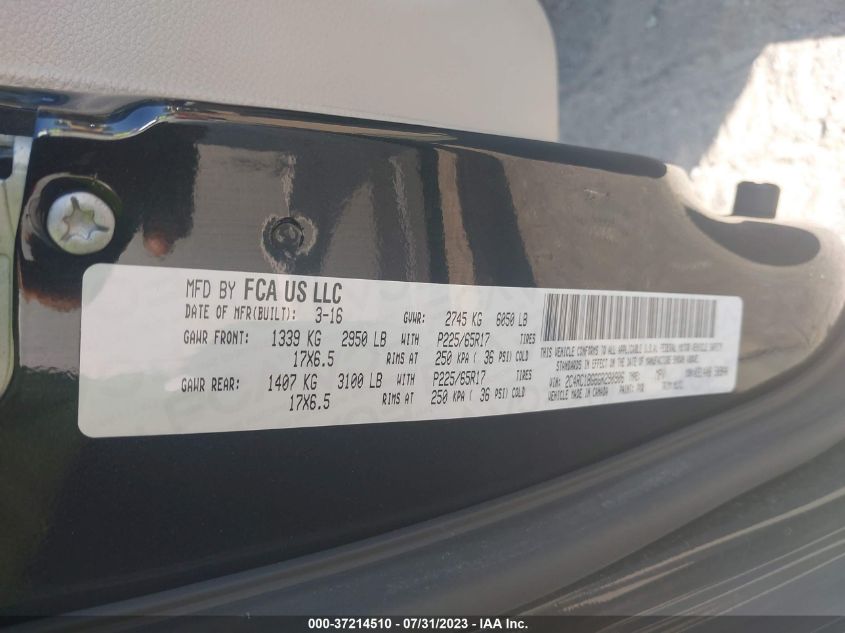 2016 CHRYSLER TOWN & COUNTRY TOURING - 2C4RC1BG6GR290906