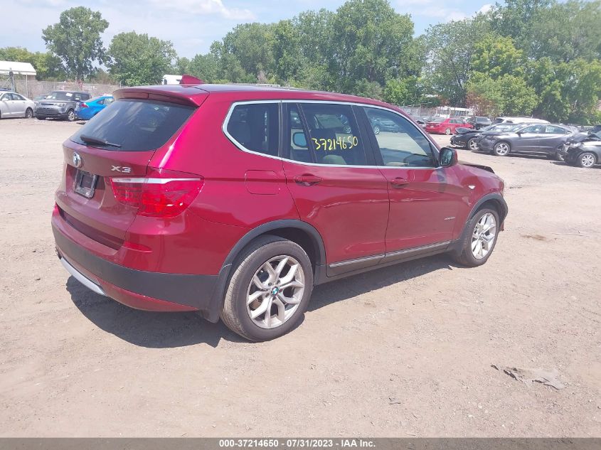 2014 BMW X3 XDRIVE35I - 5UXWX7C51E0E75493