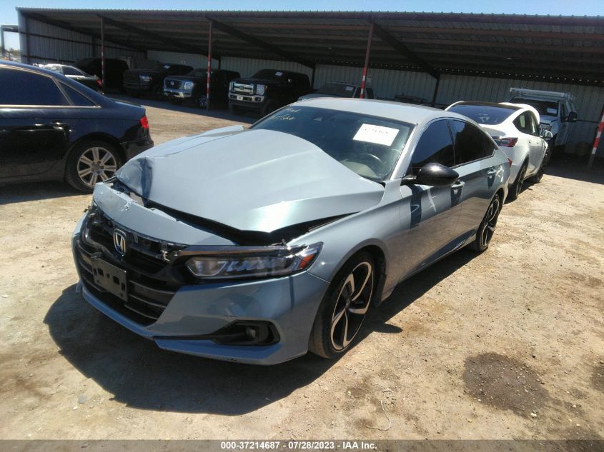 2021 HONDA ACCORD SEDAN SPORT - 1HGCV1F37MA020625