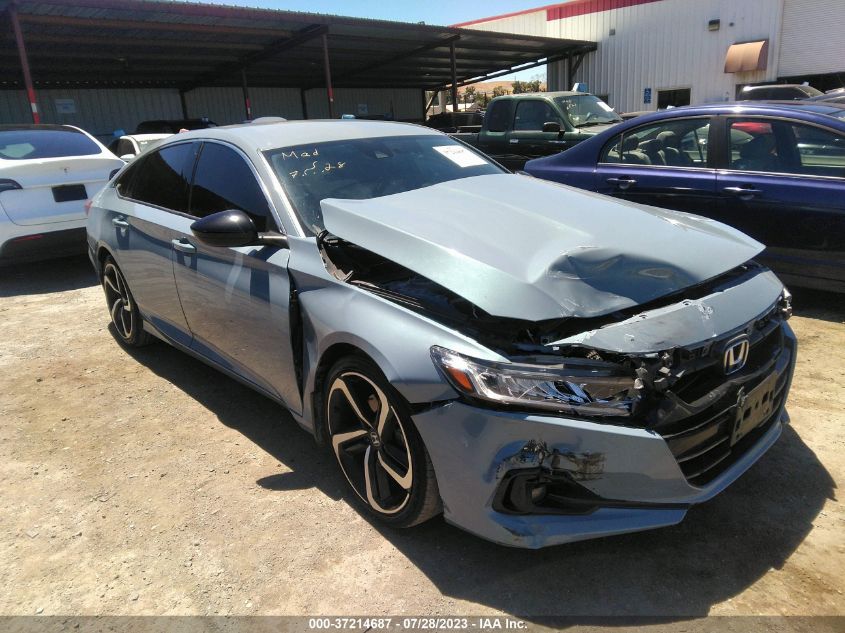 2021 HONDA ACCORD SEDAN SPORT - 1HGCV1F37MA020625