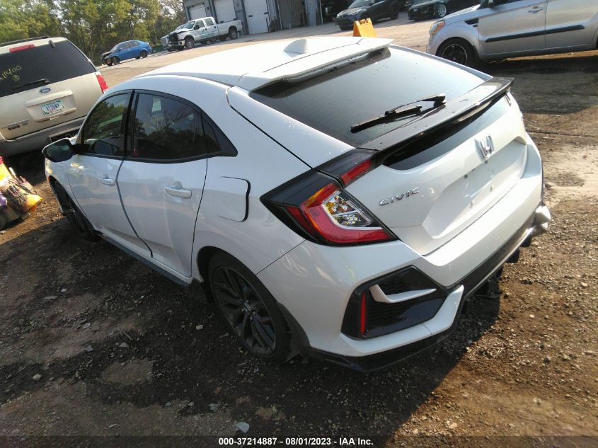 2021 HONDA CIVIC HATCHBACK SPORT - SHHFK7H41MU209015