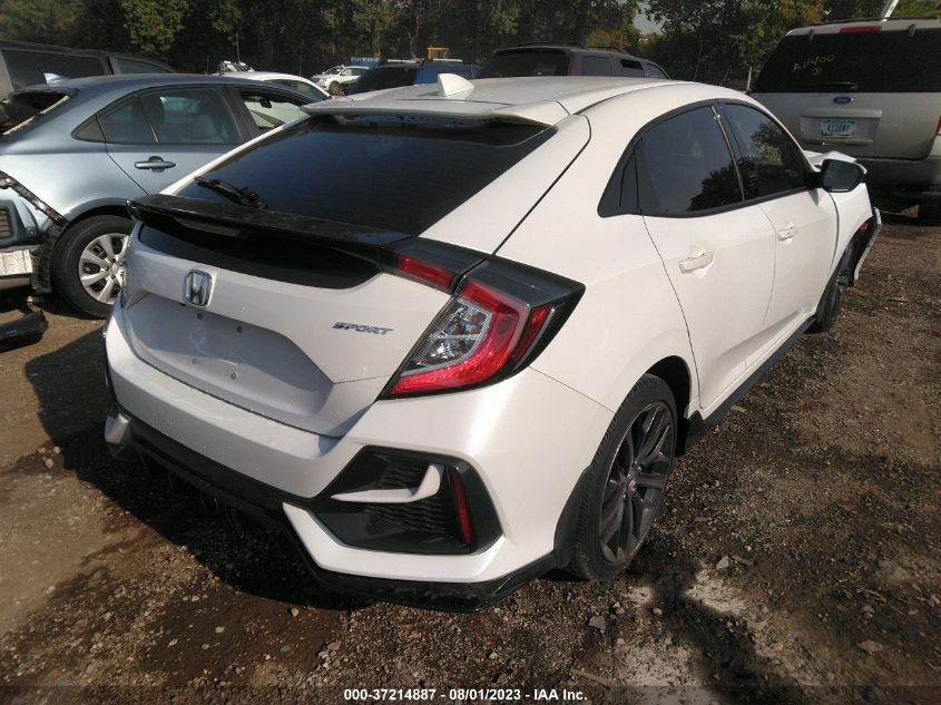 2021 HONDA CIVIC HATCHBACK SPORT - SHHFK7H41MU209015