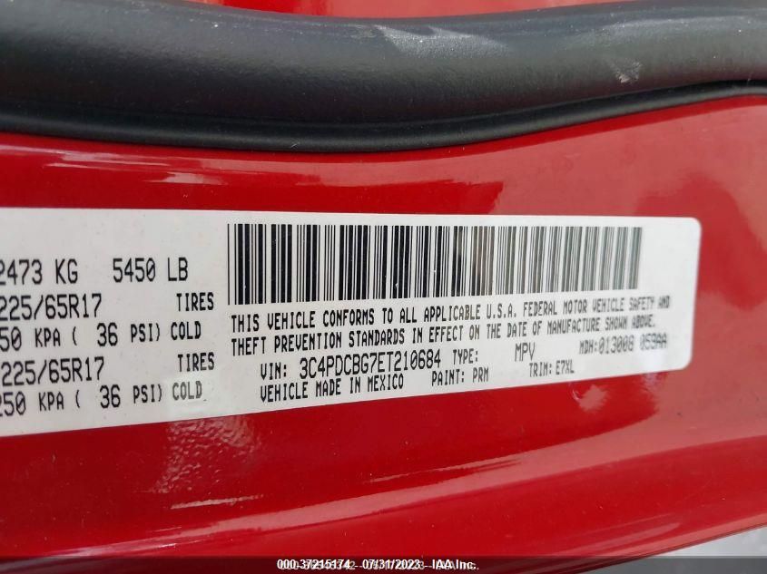 2014 DODGE JOURNEY SXT - 3C4PDCBG7ET210684