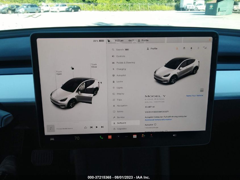 2021 TESLA MODEL Y LONG RANGE - 5YJYGDEE5MF250271