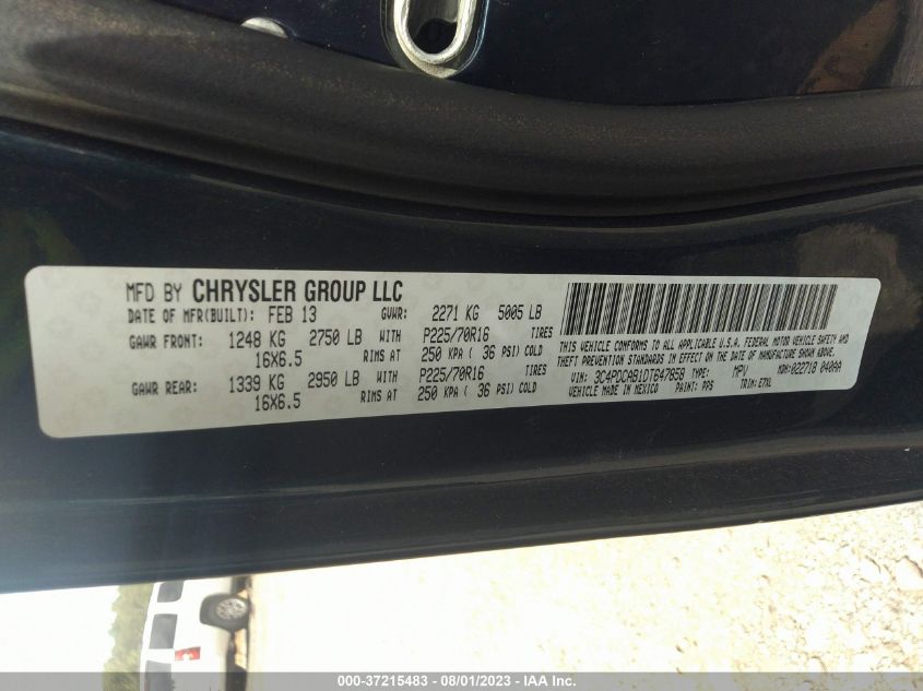 2013 DODGE JOURNEY SE - 3C4PDCAB1DT647858
