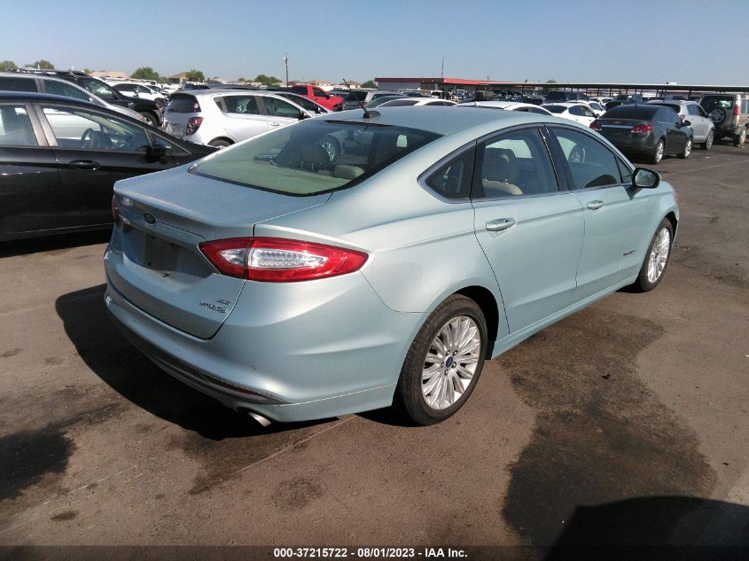 2013 FORD FUSION SE HYBRID - 3FA6P0LU7DR133984