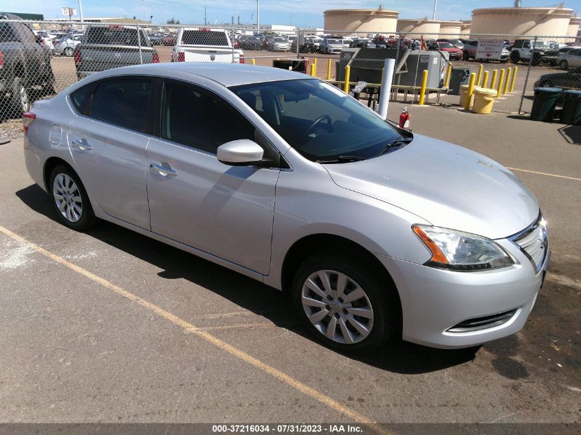 2014 NISSAN SENTRA S - 3N1AB7APXEY215937