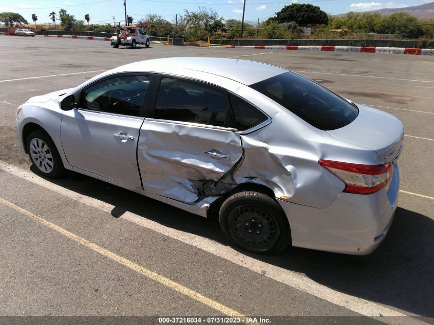 2014 NISSAN SENTRA S - 3N1AB7APXEY215937