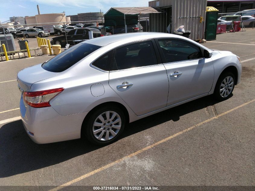 2014 NISSAN SENTRA S - 3N1AB7APXEY215937