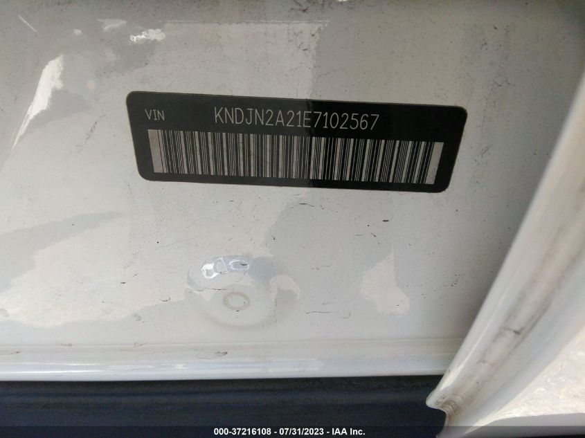 2014 KIA SOUL BASE - KNDJN2A21E7102567